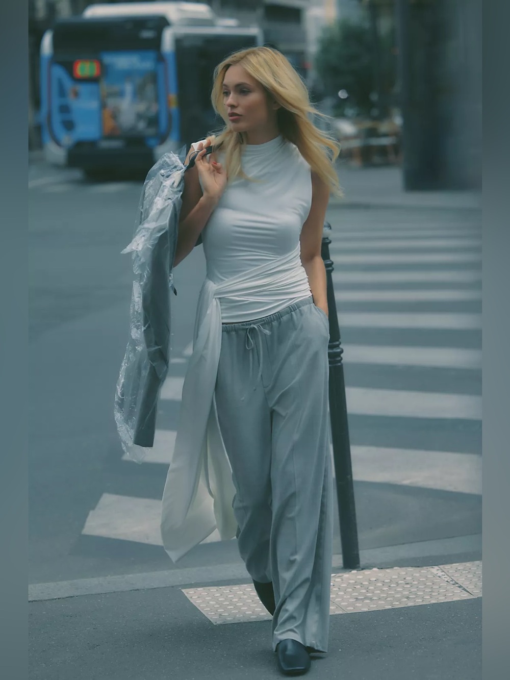 NWT Maeve Pleated Wide-Leg Trousers